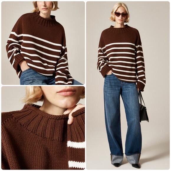 J.Crew Sweaters - NWT Jcrew RollnecK Sweater in Stripe